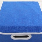 Короб стеллажный для хранения с крышкой 25×25×25 см «Вензель», цвет синий - Фото 4