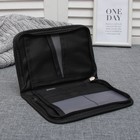 Кошелёк туристический, органайзер, отдел с карманами на молнии, цвет чёрный - Фото 4