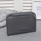 Кошелёк туристический, органайзер, отдел с карманами на молнии, цвет серый - Фото 2