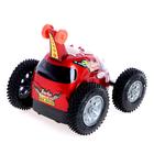 Машина радиоуправляемая «Перевёртыш», работает от батареек, световые эффекты, цвет красный 429736