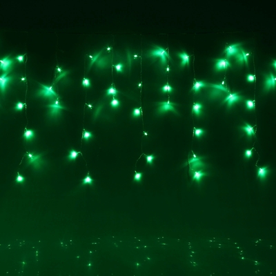 УЦЕНКА Гирлянда «Бахрома», уличная, 3 0×6 м, УМС, 3 Вт, 160 LED, 220 В, зелёная