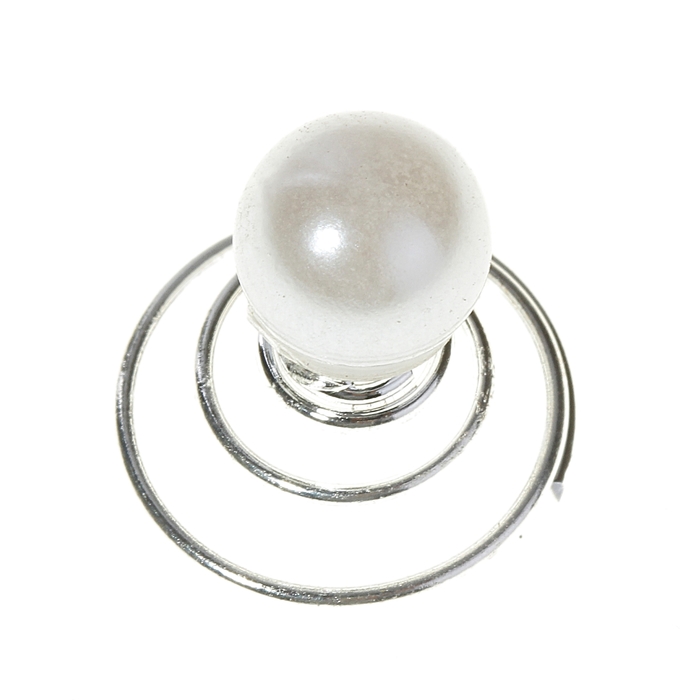 Шпильки пружинки жемчужинки (набор 12 шт) - Фото 1