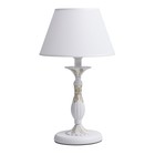 Настольная лампа «Свеча», 1x40W E27, белый 28x28x50 см - фото 4071820