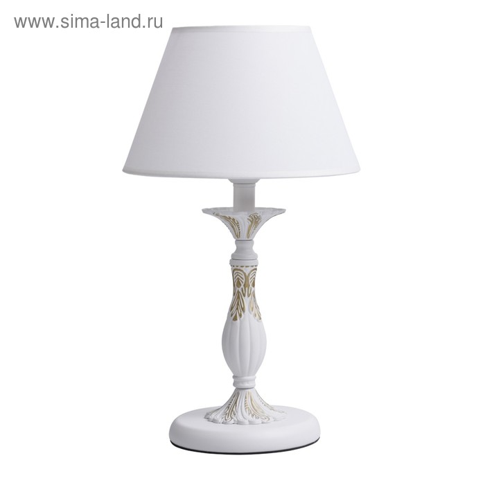 Настольная лампа «Свеча», 1x40W E27, белый 28x28x50 см - Фото 1
