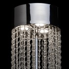 Люстра "Лотос в водопаде" 28x3Вт LED серебро - Фото 4