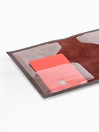 Обложка для паспорта, натуральная кожа pull up, коричневая - Фото 9