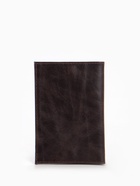 Обложка для паспорта, натуральная кожа pull up, коричневая - Фото 2