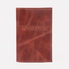 Обложка для паспорта, цвет коричневый - фото 297981446