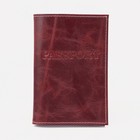 Обложка для паспорта, цвет бордовый - фото 297981449