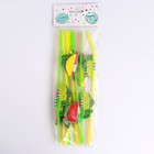 Трубочка для коктейля «Фрукты», набор 12 шт. - Фото 2
