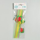 Трубочка для коктейля «Фрукты», набор 12 шт. - Фото 3