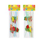 Трубочка для коктейля «Фрукты», набор 12 шт. - Фото 4