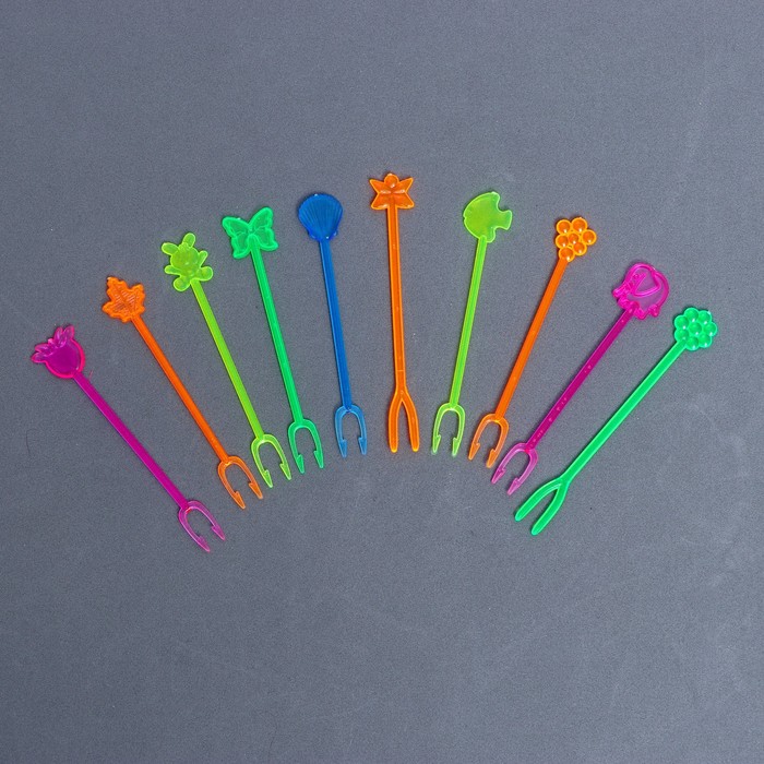 Шпажка для канапе «Вилочка», 8 см, набор 50 шт. - Фото 1