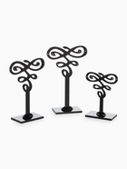 Подставка под серьги QF, (набор 3 шт.) декор 9.5×7×11 см, чёрная - Фото 3