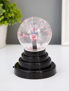 Плазменный шар красный шар 14×10×10 см RISALUX - Фото 1