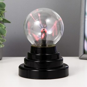 Плазменный шар красный шар 14×10×10 см RISALUX  (артикул 430922)  большой выбор товаров оптом и в розницу по низким ценам с доставкой