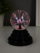 Плазменный шар красный шар 14×10×10 см RISALUX - Фото 3