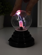 Плазменный шар красный шар 14×10×10 см RISALUX - Фото 4