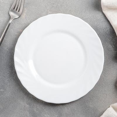 Тарелка десертная, d=19,5 см, цвет белый