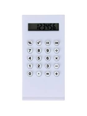 Калькулятор-зажим 8-разрядный корпус белый 431000