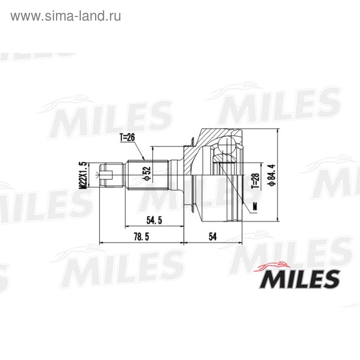 Шрус MILES GA20157 - Фото 1