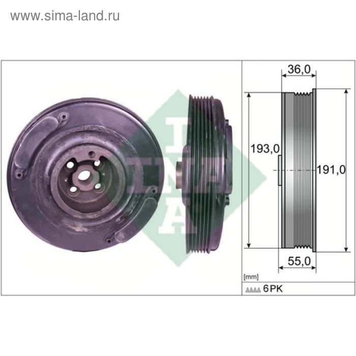 Шкив коленвала INA 544000210 - Фото 1