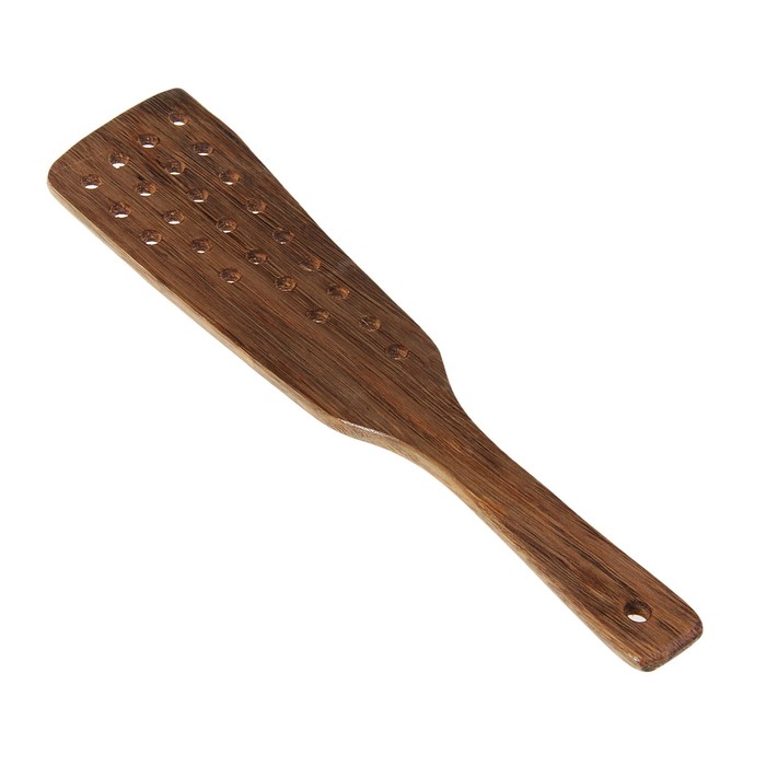 Лопатка кулинарная "Дуновение леса", с дырочками, 32*7 см - Фото 1