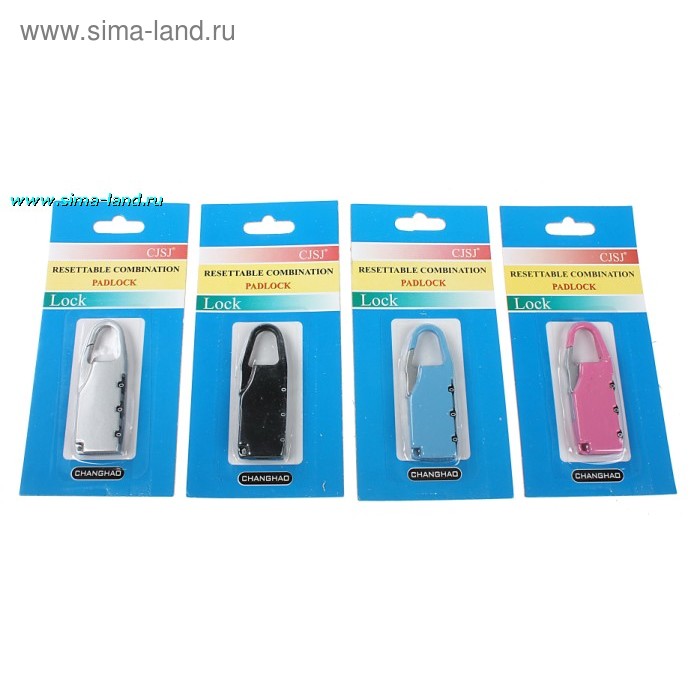 Замок кодовый CR-02B, 6.5х2 см, вертикальный, скрытый код, МИКС - Фото 1