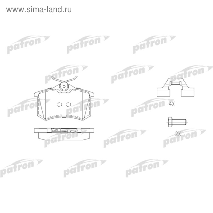 Колодки тормозные Patron PBP1481 - Фото 1