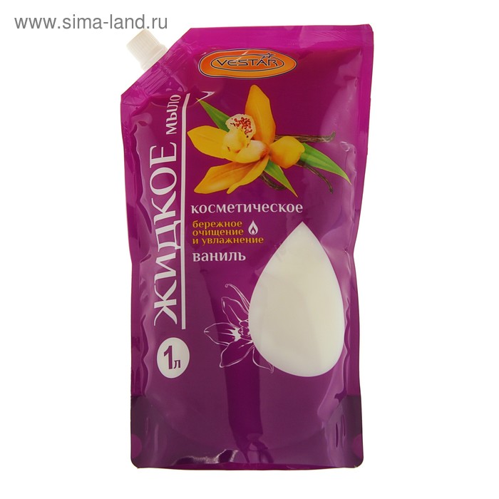 Жидкое мыло Vestar, Ваниль, 1 л