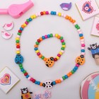 Набор детских украшений Выбражулька «Божья коровка», 2 предмета: бусы, браслет, разноцветный - Фото 2