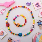 Набор детских украшений Выбражулька «Божья коровка», 2 предмета: бусы, браслет, разноцветный - Фото 4