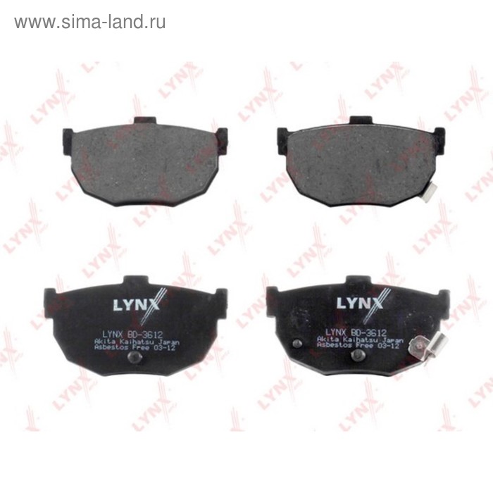 Колодки тормозные LYNX BD-3612 - Фото 1