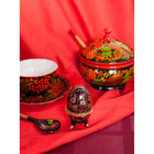 Шкатулка "Хохлома на чёрном" 7,5х4,7 см - Фото 7