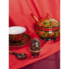 Шкатулка "Хохлома на чёрном" 7,5х4,7 см - Фото 6