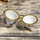 Шкатулка "Гжель" мал 7,5х4,7 см - Фото 4