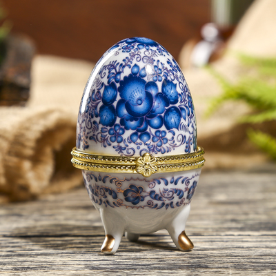 Шкатулка "Жостово" 7,5х4,7 см