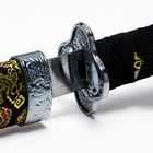 Макет оружия «Сувенирные катаны на подставке 3в1. Драконы на чёрном», подарочный набор, ножны ткань, 47 см; 70 см; 89 см - Фото 4