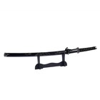 Макет оружия «Сувенирная катана на подставке», чёрные ножны с резным драконом, 100 см, рукоять МИКС - Фото 7