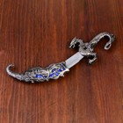 Сувенирный нож, 24,5 см резные ножны, дракон на рукояти - фото 9477672