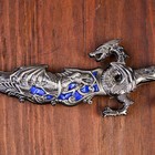 Сувенирный нож, 24,5 см резные ножны, дракон на рукояти - фото 9477673