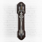 Панно на стену «Макет оружия: сувенирный меч на планшете. Дракон», декор настенный, резное лезвие, золотая рукоять - Фото 1