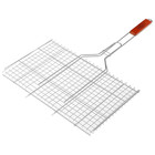Решётка - гриль для мяса maclay, 26x45 см, хромированная сталь, для мангала - Фото 8