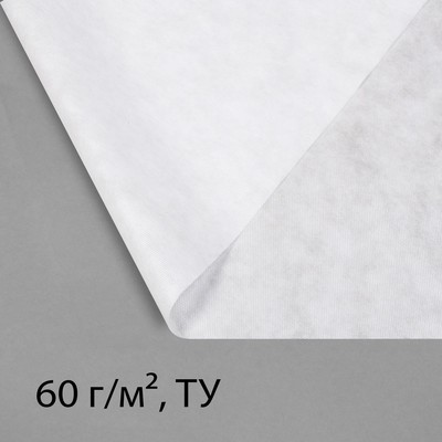Материал укрывной, 10×1.6 м, плотность 60 г/м², спанбонд с УФ-стабилизатором, белый, Greengo, Эконом 30%