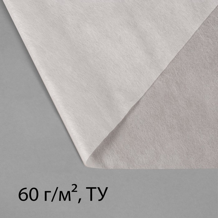 Материал укрывной, 10 × 3.2 м, плотность 60 г/м², с УФ-стабилизатором, белый, Greengo, Эконом 20 %
