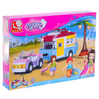 Конструктор «Розовая Мечта: автомобиль с фургоном», 272 детали - Фото 2