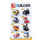 Конструктор «Городской транспорт», 59 деталей, 4 вида, МИКС - Фото 6