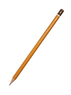 Карандаш чернографитный Koh-I-Noor 1500, 7H, шестигранный, деревянный, жёлтый корпус - Фото 5