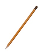 Карандаш чернографитный Koh-I-Noor 1500, 9H, шестигранный, деревянный, жёлтый корпус - Фото 4