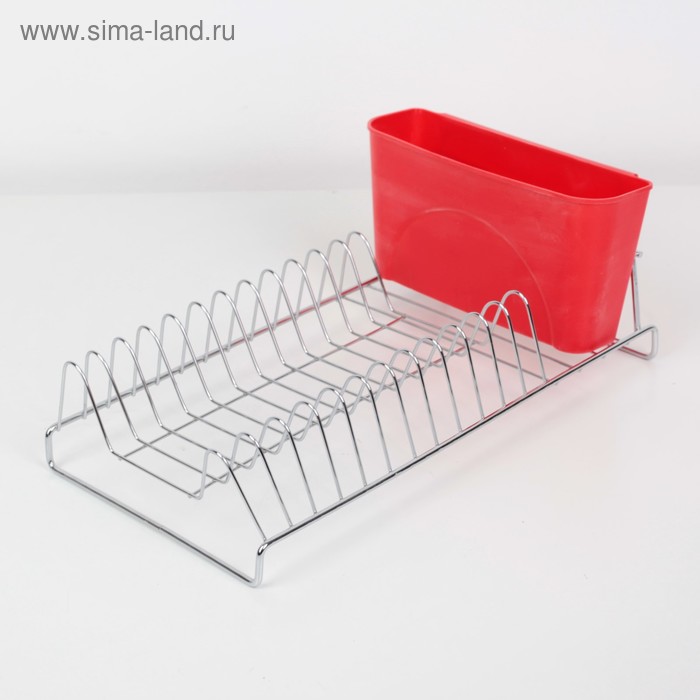 УЦЕНКА Сушилка для посуды без поддона Доляна, 46×23×12 см, цвет МИКС - Фото 1